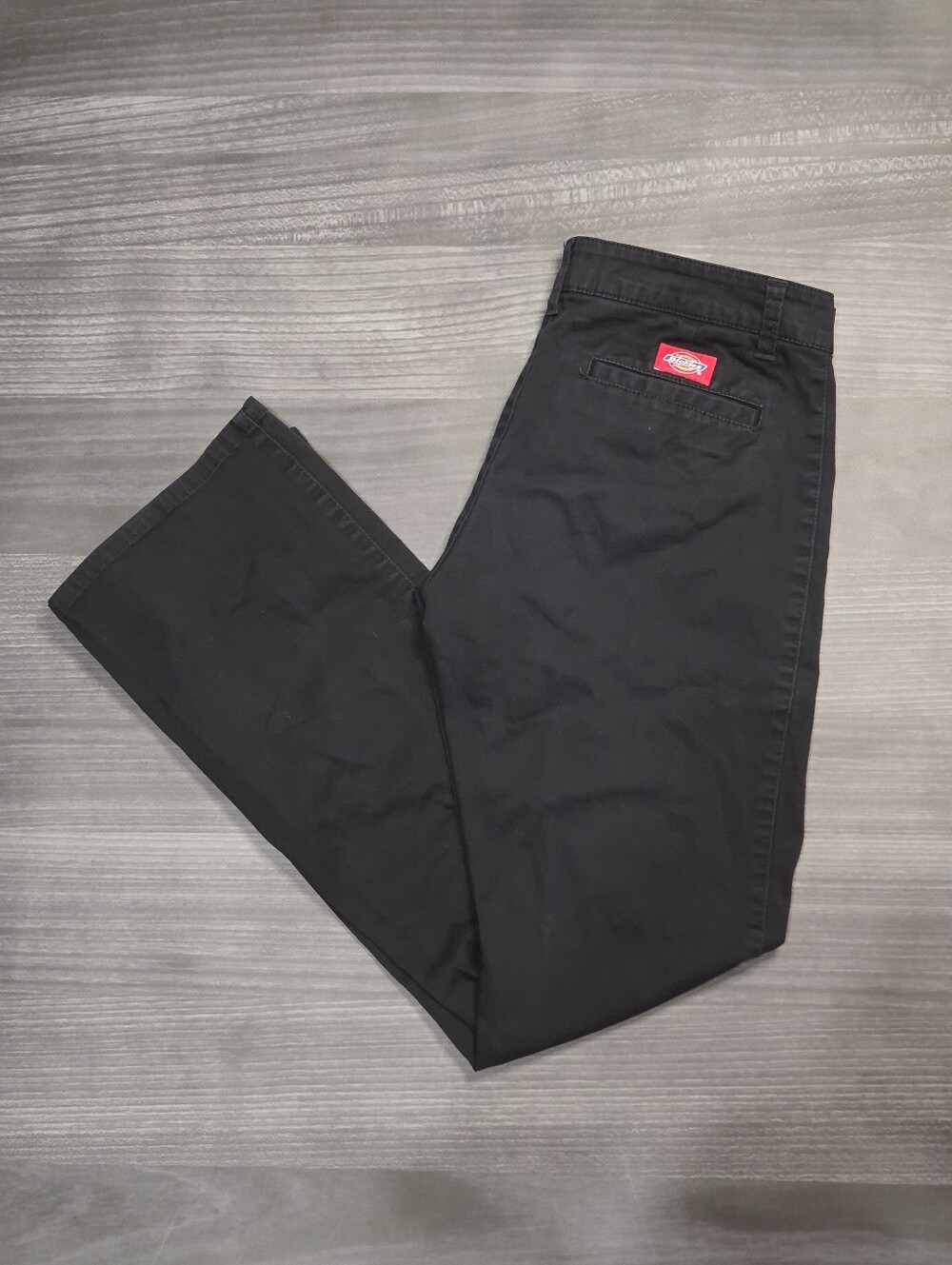 Dickies Girls Straight Leg Pants 9 Black Streetwear Classic Utility